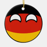 Funny Trending Geeky Germany Countryball Ceramic Ornament at Zazzle