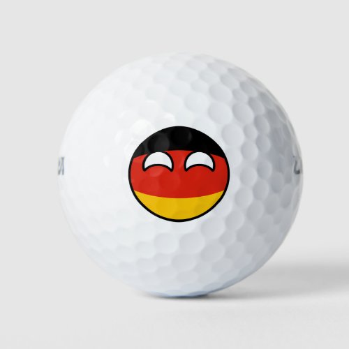 Funny Trending Geeky Germany Countryball Golf Balls