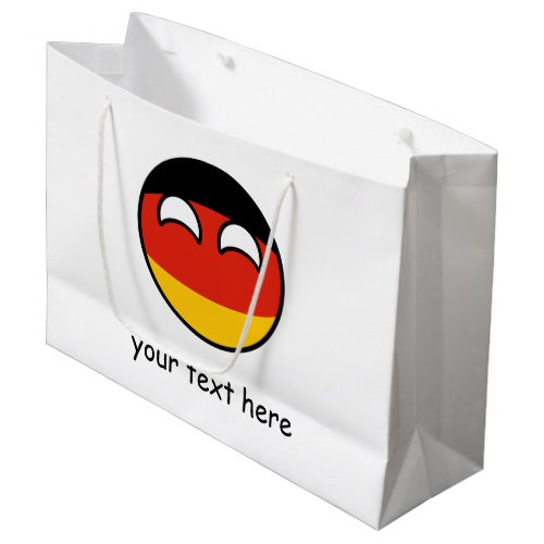 Funny Trending Geeky Germany Countryball Large Gift Bag