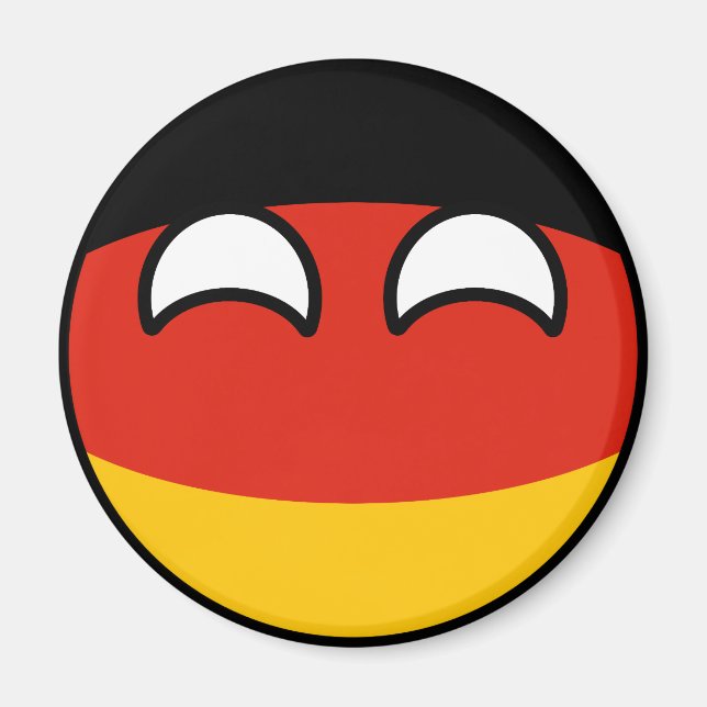 Funny Trending Geeky Germany Countryball Magnet (Front)