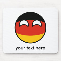 Funny Trending Geeky Germany Countryball Mouse Pad