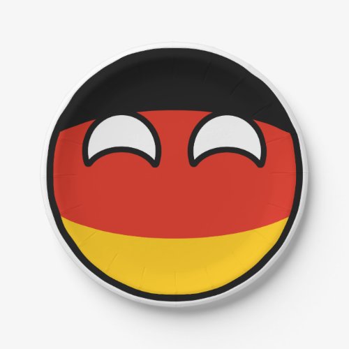 Funny Trending Geeky Germany Countryball Paper Plates