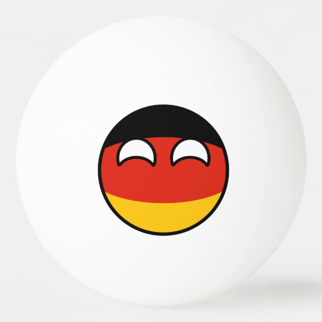 Funny Trending Geeky Germany Countryball Ping Pong Ball (Front)