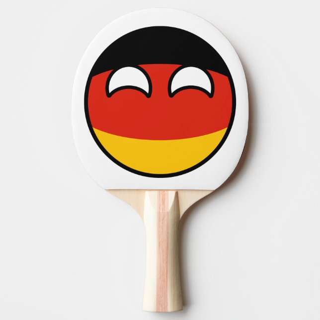 Funny Trending Geeky Germany Countryball Ping-Pong Paddle (Front)
