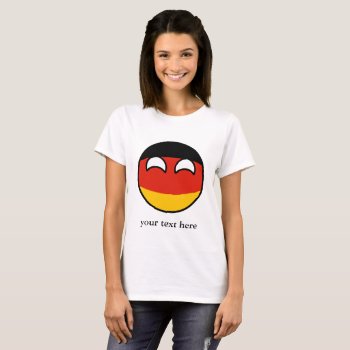 Funny Trending Geeky Germany Countryball T-shirt by Countryballs_Store at Zazzle