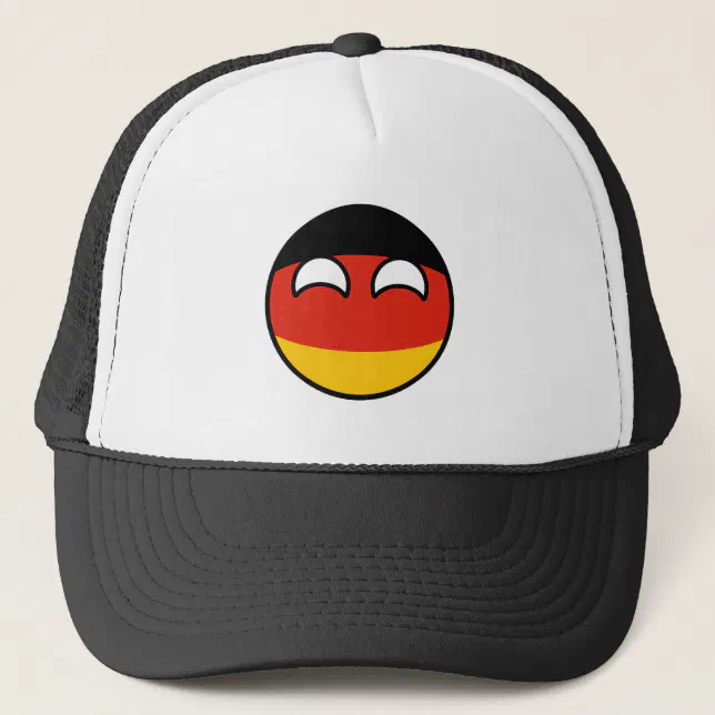 Funny Trending Geeky Germany Countryball Trucker Hat | Zazzle