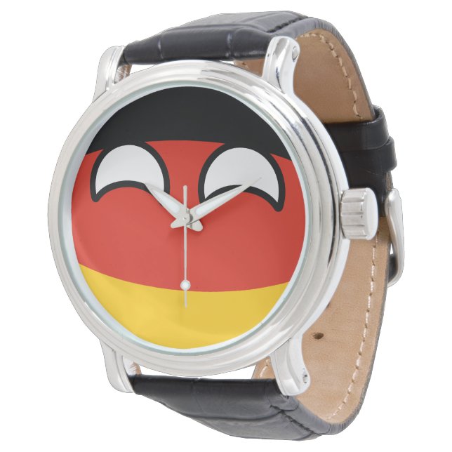 Funny Trending Geeky Germany Countryball Watch (Angled)