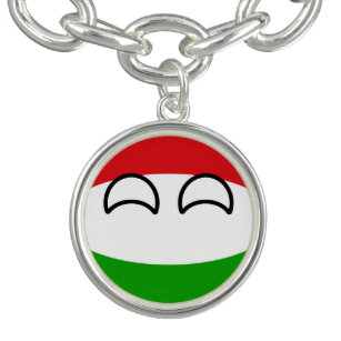 Funny Trending Geeky Hungary Countryball Bracelet