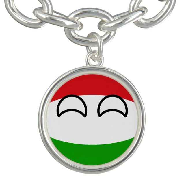 Funny Trending Geeky Hungary Countryball Bracelet (Design)