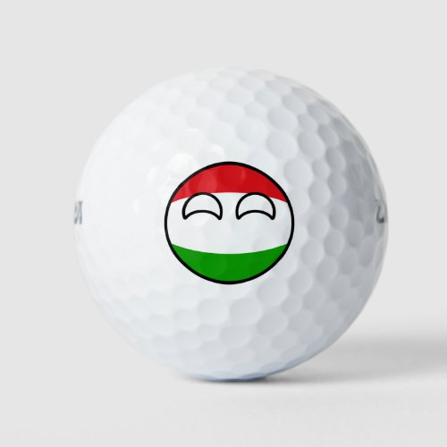 Funny Trending Geeky Hungary Countryball Golf Balls