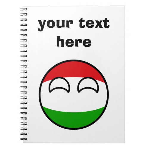 Funny Trending Geeky Hungary Countryball Notebook