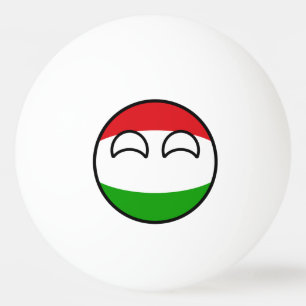 Funny Trending Geeky Hungary Countryball Ping-Pong Ball