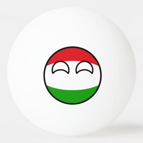 Funny Trending Geeky Hungary Countryball Ping_Pong Ball