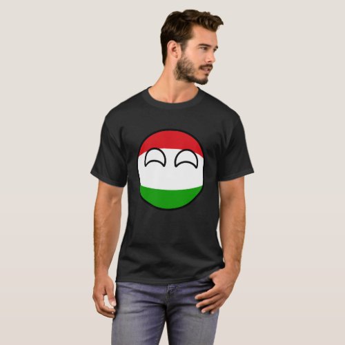 Funny Trending Geeky Hungary Countryball T_Shirt