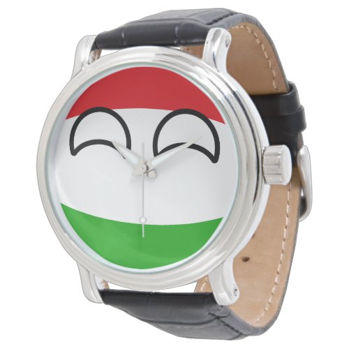 Funny Trending Geeky Hungary Countryball Watch