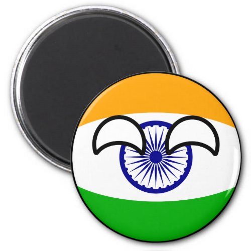 Funny Trending Geeky India Countryball Magnet