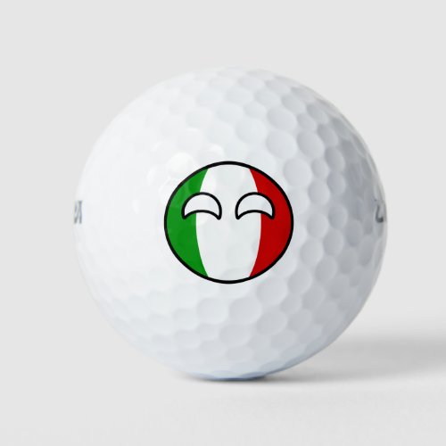 Funny Trending Geeky Italy Countryball Golf Balls