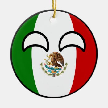 Funny Trending Geeky Mexico Countryball Ceramic Ornament by Countryballs_Store at Zazzle
