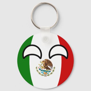 Funny Trending Geeky Mexico Countryball Keychain by Countryballs_Store at Zazzle