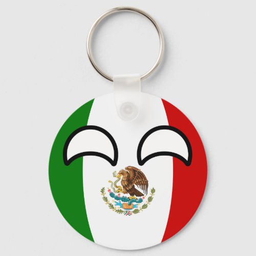 Funny Trending Geeky Mexico Countryball Keychain