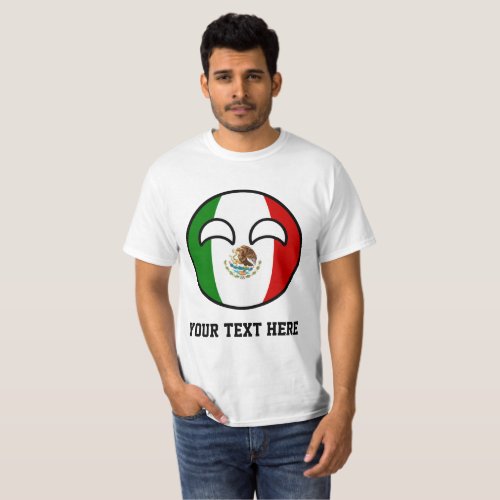 Funny Trending Geeky Mexico Countryball T_Shirt