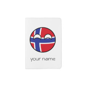 Funny Trending Geeky Norway Countryball Passport Holder