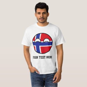 Funny Trending Geeky Norway Countryball T-Shirt