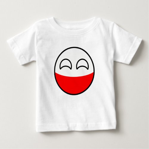 Funny Trending Geeky Poland Countryball Baby T_Shirt