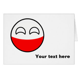 Funny Trending Geeky Poland Countryball Cards