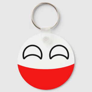 Funny Trending Geeky Poland Countryball Keychain