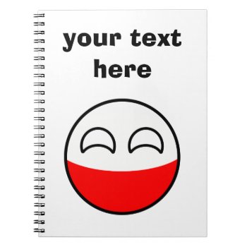 Funny Trending Geeky Poland Countryball Notebook by Countryballs_Store at Zazzle