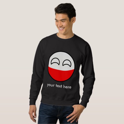 Funny Trending Geeky Poland Countryball Sweatshirt