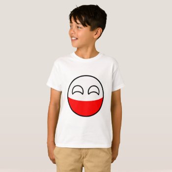 Funny Trending Geeky Poland Countryball T-shirt by Countryballs_Store at Zazzle