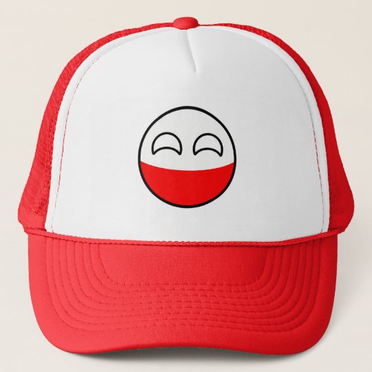 Funny Trending Geeky Poland Countryball Trucker Hat | Zazzle.com