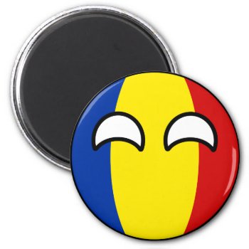 Funny Trending Geeky Romania Countryball Magnet by Countryballs_Store at Zazzle