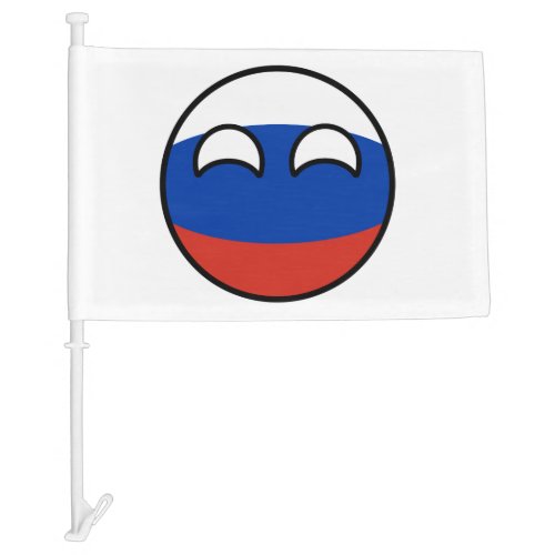 Funny Trending Geeky Russia Countryball Car Flag