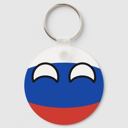 Funny Trending Geeky Russia Countryball Keychain