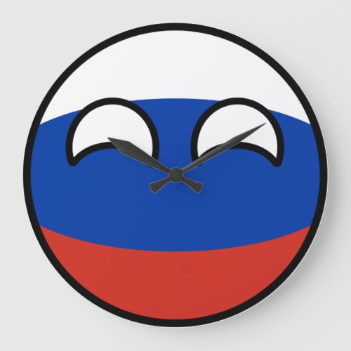 Funny Trending Geeky Russia Countryball Large Clock