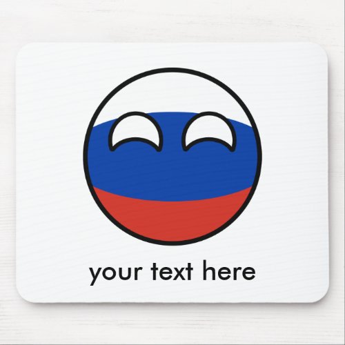 Funny Trending Geeky Russia Countryball Mouse Pad