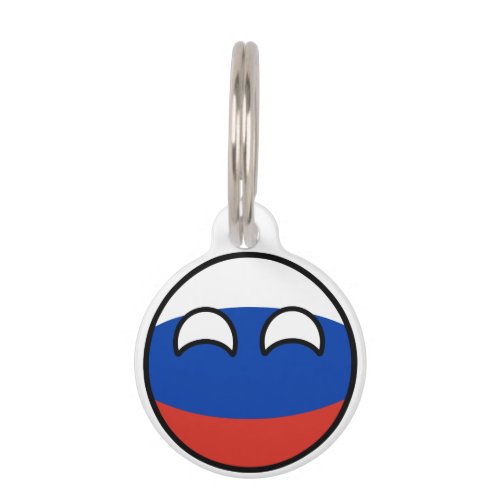 Funny Trending Geeky Russia Countryball Pet Tag