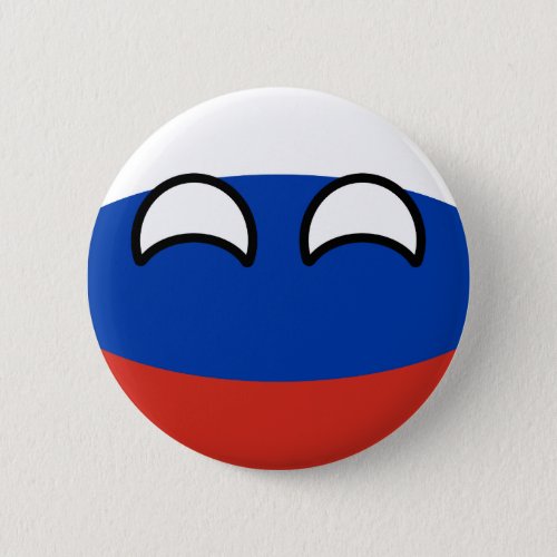 Funny Trending Geeky Russia Countryball Pinback Button