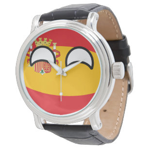 Funny Trending Geeky Spain Countryball Watch