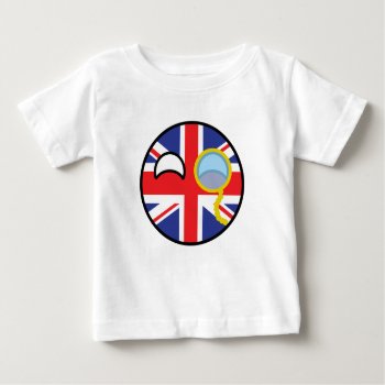 Funny Trending Geeky United Kingdom Countryball Baby T-shirt by Countryballs_Store at Zazzle