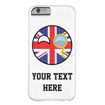 Funny Trending Geeky United Kingdom Countryball Barely There Iphone 6 Case by Countryballs_Store at Zazzle