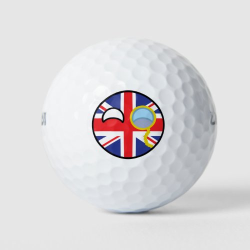 Funny Trending Geeky United Kingdom Countryball Golf Balls