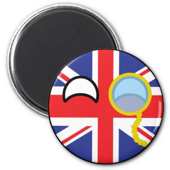 Funny Trending Geeky United Kingdom Countryball Magnet by Countryballs_Store at Zazzle