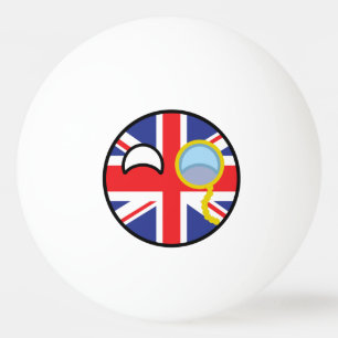 Funny Trending Geeky United Kingdom Countryball Ping Pong Ball