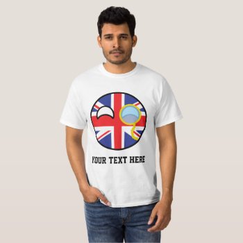 Funny Trending Geeky United Kingdom Countryball T-shirt by Countryballs_Store at Zazzle