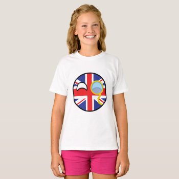 Funny Trending Geeky United Kingdom Countryball T-shirt by Countryballs_Store at Zazzle