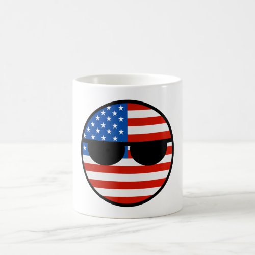 Funny Trending Geeky USA Countryball Coffee Mug
